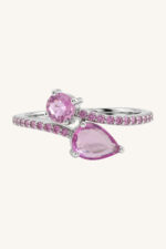 Pink Sapphire Ring in 92.5 Sterling Silver KLSR-11768 - Image 4