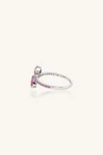 Pink Sapphire Ring in 92.5 Sterling Silver KLSR-11768 - Image 3