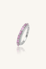 Pink Sapphire and Diamond in 92.5 Sterling Silver KLSR-11782