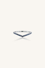 Blue Sapphire Ring in 92.5 Sterling Silver KLSR-11788