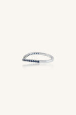 Blue Sapphire Ring in 92.5 Sterling Silver KLSR-11788 - Image 4