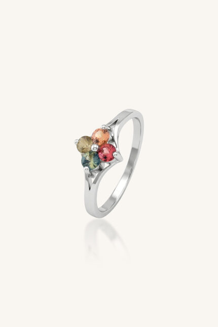 Multi Sapphire Ring in 92.5 Sterling Silver KLSR-11799