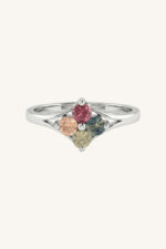 Multi Sapphire Ring in 92.5 Sterling Silver KLSR-11799 - Image 2