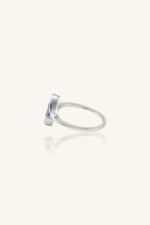 Tanzanite and Diamond Ring in 92.5 Sterling Silver KLSR-11809 - Image 3