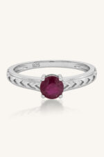 Ruby Ring in 92.5 Sterling Silver KLSR-11828 - Image 4