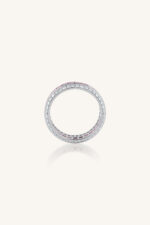 Pink Sapphire and Diamond Ring in 92.5 Sterling Silver KLSR-11829 - Image 3