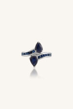 Blue Sapphire Ring in 92.5 Sterling Silver KLSR-11834 - Image 2