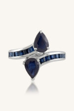 Blue Sapphire Ring in 92.5 Sterling Silver KLSR-11834 - Image 4
