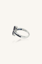 Blue Sapphire Ring in 92.5 Sterling Silver KLSR-11834 - Image 3