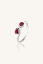 Ruby Ring in 92.5 Sterling Silve KLSR-11841 - Image 2