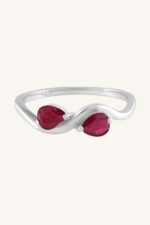 Ruby Ring in 92.5 Sterling Silve KLSR-11841 - Image 4