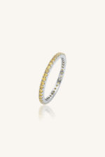 Yellow Sapphire Ring in 92.5 Sterling Silver KLSR-11878