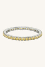 Yellow Sapphire Ring in 92.5 Sterling Silver KLSR-11878 - Image 4