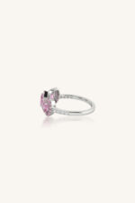 Pink Sapphire and Diamond Ring in 92.5 Sterling Silver KLSR-11894 - Image 3