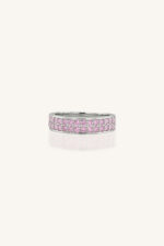 Pink Sapphire Ring in 92.5 Sterling Silver KLSR-11903