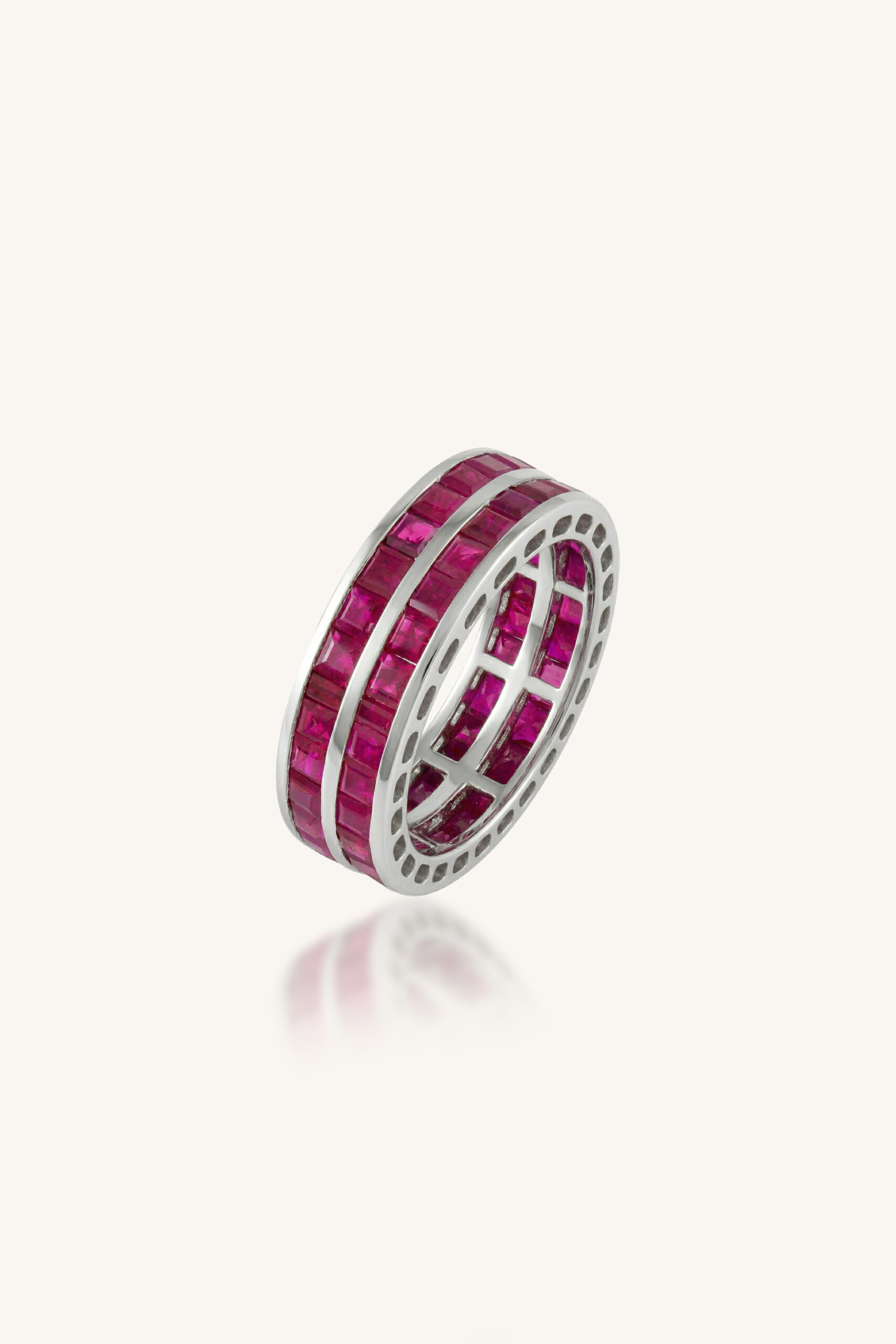 KLSR-11909 Ruby Ring in 92.5 Sterling Silver KLSR-11909 - Image 1