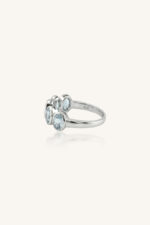 Aquamarine Ring in 92.5 Sterling Silver KLSR-11917 - Image 3