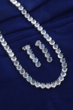 Moonstone Necklace Set in 92.5 Sterling Silver KLSS-40170 - Image 3