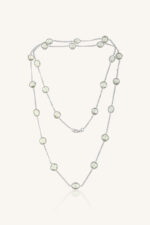 Green Amethyst Necklace in 92.5 Sterling Silver KLSS-40191 - Image 2