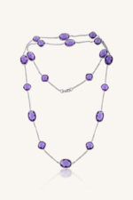 Amethyst Necklace in 92.5 Sterling Silver KLSS-40197 - Image 2