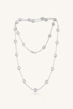 Green Amethyst Necklace in 92.5 Sterling Silver KLSS-40201 - Image 3