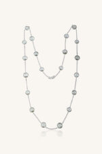 Green Amethyst Necklace in 92.5 Sterling Silver KLSS-40212 - Image 2