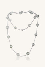 Green Amethyst Necklace in 92.5 Sterling Silver KLSS-40212