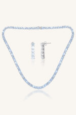 Moonstone Necklace Set in 92.5 Sterling Silver KLSS-40232