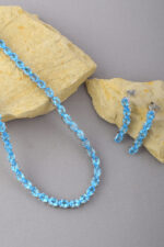 Blue Topaz Necklace Set  in 92.5 Sterling Silver KLSS-40236 - Image 3