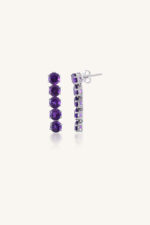 Amethyst Necklace Set  in 92.5 Sterling Silver KLSS-40237 - Image 2