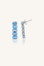Blue Topaz Necklace Set  in 92.5 Sterling Silver KLSS-40246 - Image 2