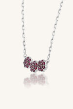 Ruby Necklace in 92.5 Sterling Silver KLSS-40250 - Image 3