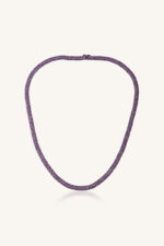 Pink Sapphire Necklace in 92.5 Sterling Silver KLSS-40294