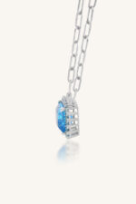 Blue Topaz Pendant in 92.5 Sterling Silver KLSP-50600 - Image 3