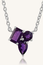 Amethyst  Pendant in 92.5 Sterling Silver KLSP-50612 - Image 3