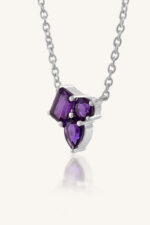 Amethyst  Pendant in 92.5 Sterling Silver KLSP-50612 - Image 2