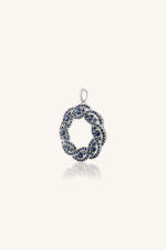 Blue Sapphire Pendant in 92.5 Sterling Silver KLSP-50620 - Image 2
