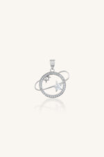 Mossanite Pendant in 92.5 Sterling Silver KLSP-50664